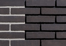 Carbon WF 210х25х50 мм, Плитка из кирпича Ручной Формовки для Вентилируемых фасадов с расшивкой шва Engels baksteen