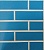Глазурованная клинкерная фасадная плитка под кирпич ABC Hellblau 340 голубая, 240*115*10 мм