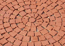 Тротуарная плитка / брусчатка Клинкерная ABC Rot-nuanciert (Рот-нуанкиерт) мозаичный с фаской (делится на 4 части) мозаичный с фаской (делится на 4 части) 240*60/60*60*62 мм